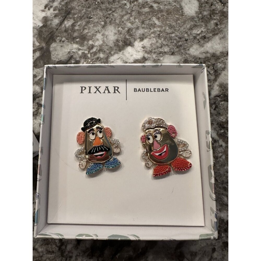 Baublebar X Disney Pixar Toy Story Mr. & Mrs. Potato Head Earrings New - Picture 2 of 5
